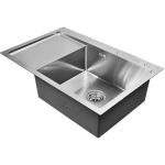 Кухонная мойка из нержавеющей стали WISENT 7851-R 78x51 см WS37851-R/WGER010 (артикул 21211240) – фото 1