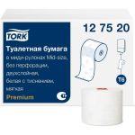 Туалетная бумага Tork Premium в компактных рулонах, мягкая, Т6, 27 рулонов 127520 21667 (артикул 16126207) – фото 1
