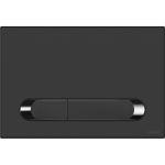 Кнопка Cersanit ESTETICA для LINK PRO/VECTOR/LINK/HI-TEC пластик, черный матовый, с рамкой, хром 64112 (артикул 23179593) – фото 1