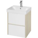 Тумба AQUATON Сканди 45 белый/дуб Верона, под умывальник Адриана-45 1A251601SDB20 00065163 (артикул 20249500) – фото 1