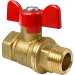 Шаровой для воды VALFEX 1/2"" ВР/НР ручка-бабочка, латунный 11Б27фт1М VF.218.LB1.012.Bir (артикул 20957217) – фото 1