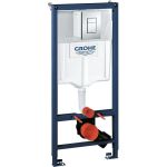 Инсталляция для подвесного унитаза GROHE Rapid SL в сборе, с накладной панелью Skate Cosmopolitan 38772001 (артикул 16135432) – фото 1