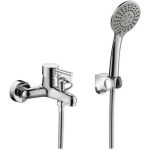 Смеситель для ванны Bravat короткий излив Slim F6332366CP-01-RUS 00-00249739 (артикул 16650627) – фото 1