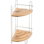 Двухъярусная полка Рыжий кот угловая, 195х195х365 мм BAMBOO-04 101246 (артикул 18376543) – фото 1