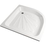 Поддон MIXLINE полукруг 0,8x0,8x0,15 стальной d 50 505235 (артикул 23961273) – фото 1