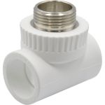 Комбинированный тройник VRT наружная, 32х1х32 EVER plast, белый, Россия 538254 (артикул 16532027) – фото 1