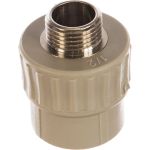 Муфта комбинированная с наружной резьбой VALFEX PP-R серая, 25 мм х1/2"" 10130125Г 127-0361 (артикул 16226311) – фото 1