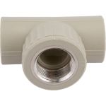 Тройник VALFEX PP-R серый комбинированный Дн 25х3/4 ВР 10127025Г 127-1095 (артикул 16367871) – фото 1