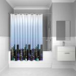 Штора для ванной комнаты IDDIS 200*240 см, полиэстер, ID, city 210P24RI11 (артикул 15902098) – фото 1