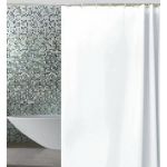 Штора для ванной Zalel PEVA эконом 180x180 белая с кольцами 526318 (артикул 23962011) – фото 1