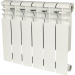 Биметаллический радиатор ROMMER Profi BM 350 BI350-80-80-130 6 секций RAL9016 86630 (артикул 15836516) – фото 1