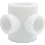 Крестовина VALFEX PP-R белая, 2-плоскостная, 40х25 мм10118240 127-8215 (артикул 16164178) – фото 1