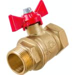 Шаровой для воды VALFEX 3/4"" ВР/НР ручка-бабочка, латунный 11Б27фт1М VF.218.LB1.034.Bir (артикул 20957163) – фото 1