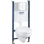 Система инсталляции с подвесным унитазом GROHE Solido 4 в 1, Lecico Perth 39117000 (артикул 16047174) – фото 1