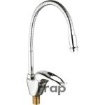 Смеситель для кухни FRAP F4303-1 гибкий излив, гайка 537586 (артикул 16611914) – фото 1