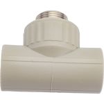 Тройник VALFEX PP-R сер комбинированный Дн25х3/4 НР 10128025Г 127-0438 (артикул 16367870) – фото 1