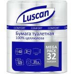 Туалетная бумага Luscan Comfort Megapack 2 слоя, белый, целлюлоза, 15 м., 125 л., 32 рул/уп 1592211 (артикул 25454259) – фото 1