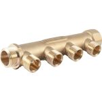 Коллектор латунный PROFACTOR в/н 3/4" х 4 вых 1/2" нар PF MF 262.4 (артикул 23242749) – фото 1