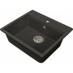 Кухонная мойка GreenStone GRS-06 цвет: черный GRS-06-308 (артикул 17989717) – фото 1