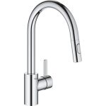 Смеситель для мойки Grohe Eurosmart Cosmopolitan с выдвижным аэратором, высокий излив 31481001 (артикул 16260422) – фото 1