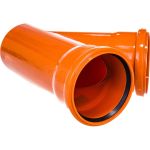 Тройник для наружной канализации RTP D 110х110 мм, 45 град 36512 (артикул 16183879) – фото 1