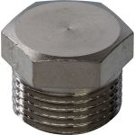 Заглушка STOUT НР никелированная 3/8 SFT-0025-000038 (артикул 16105529) – фото 1