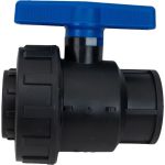 Компрессионный шаровой кран Valfex ПНД ВН/ВН резьба разборный 1 1/4"- 1 1/4" Ду33 1210011114114 (артикул 20765211) – фото 1