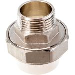 Разъемная муфта PPRC MeerPlast Дн25х20 Ру25 белая наружная резьба D200-00497 (артикул 20531884) – фото 1