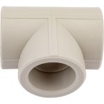 Тройник VALFEX PP-R серый, 40 мм 10111040Г 127-0444 (артикул 16226098) – фото 1