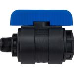 Компрессионный шаровой кран VALFEX ПНД НР/ВН резьба разборный 3/4"- 1"Ду26 1210026034100 (артикул 20764467) – фото 1