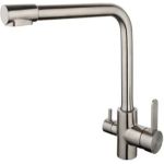 Смеситель для кухни FRAP GAPPO G4399-1 нержавеющая сталь, с выходом для питьевого фильтра 538018 (артикул 16612058) – фото 1