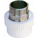 Комбинированная муфта VALFEX PP-R белая, под ключ, 63х2 дюйма НР 10135063 127-0254 (артикул 16164377) – фото 1