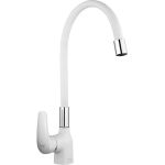 Смеситель для кухни FRAP F4453-03 высокий излив, белый 535334 (артикул 16613396) – фото 1