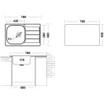 Мойка Ukinox Спектр SPM788.480-GT6K 2L (артикул 22066330) – фото 1