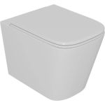 Подвесной безободковый унитаз D&K DK Quadro 530х360х365 мм, сиденье микролифт, белый DT1516016 (артикул 24652257) – фото 1