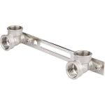 Уголки на планке для смесителя AQUALINK 1/2 x1/2 - 2 вн-вн 4510 (артикул 17375454) – фото 1