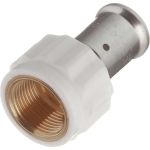 Муфта HENCO ВР, ПВДФ пресс, белая, 20x3/4"" 18PKW-2005 (артикул 16843855) – фото 1