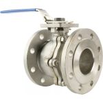 Шаровый кран DN.ru КШФП.316.200 Ду80 Ру16 с ISO-фланцем и рукояткой D160-04877 (артикул 18081205) – фото 1