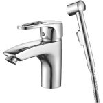 Одноручный смеситель для умывальника и биде Decoroom монолитный DR70015 (артикул 16850503) – фото 1