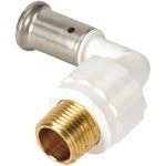 Угольник HENCO 90 градусов, НР, ПВДФ пресс, белый, 20x3/4"" 5PKW-2005 (артикул 16843555) – фото 1