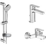 Набор 3в1: смеситель для душа и умывальника, душевой гарнитур IDEAL STANDARD ESLA BC264AA Set 00000077899 (артикул 16410694) – фото 1
