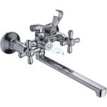 Смеситель для ванны и умывальника FRAP F2225 1/2 керамическая кран-букса, шаровой переключатель, крест 512283 (артикул 16613714) – фото 1