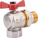 Шаровой угловой кран AV Engineering 1 нар-вн бабочка AVE094001E (артикул 22939677) – фото 1