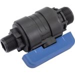 Компрессионный шаровой кран VALFEX ПНД НР/НР резьба разборный 1"-3/4" Ду20 1210220100034 (артикул 20765043) – фото 1