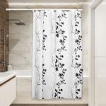 Штора для ванной Сантис peva pv-117 (контраст) 54 gsm 180x180 см 038704 (артикул 26731418) – фото 1