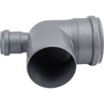 Отвод SINIKON с фронтальным патрубком (выход сзади) ПП D 110x50x87 551002.R (артикул 25436649) – фото 1
