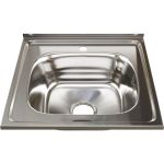 Мойка mixline 50х50х16 см, 0.6, выпуск 3 1/2, с сифоном 527973 (артикул 16615568) – фото 1