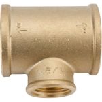 Тройник LD PRIDE 1 - 1/2 - 1 вн/вн/вн, латунь, 25-15-25 552125 (артикул 26507060) – фото 1