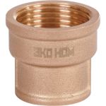 Переходная муфта ЭКО НОМ латунь 1/2х3/4 МП16-1/2х3/4 (артикул 25948679) – фото 1