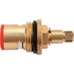 Керамическая кран-букса Профсан ПСМ 1/2"", 24 шлицов 2 резьбы PSM-1291-24 (артикул 19905370) – фото 1